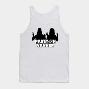 Party On! (Black) Tank Top